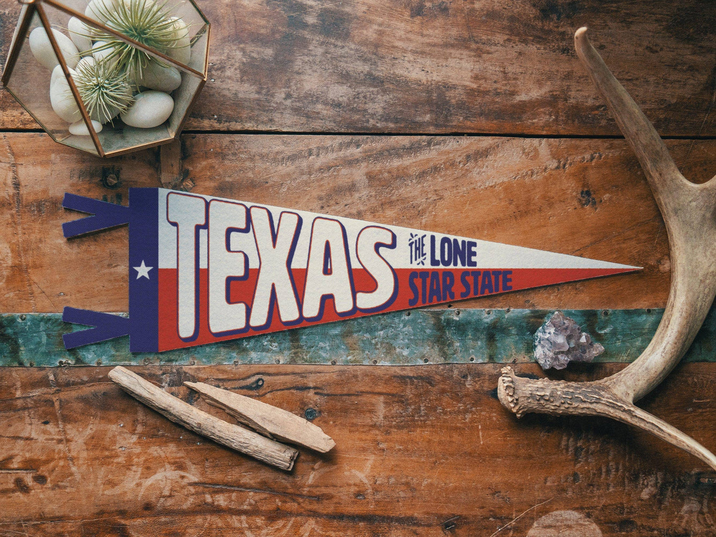 Texas Felt Large Pennant