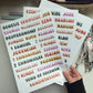 Books of the Bible Header Sticker Labels