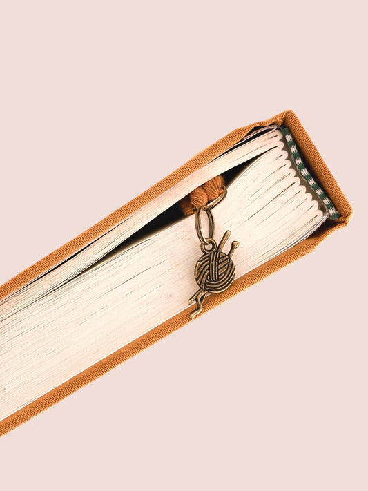 Yarn, Sewing Charm Champagne Braided Bookmark