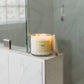 3 Wick Lemon + Sage Glass Tumbler Soy Candle