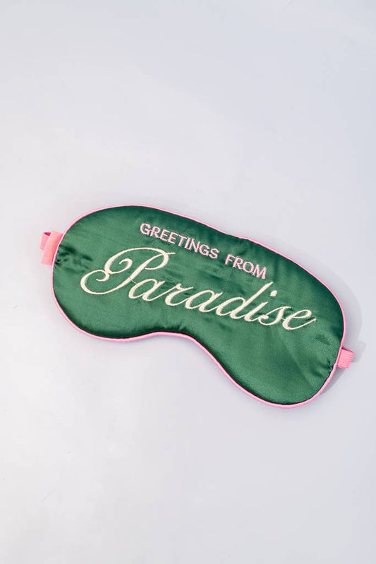 Greetings from Paradise Satin Eye Mask