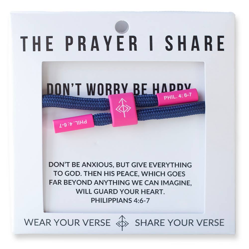 DON'T WORRY BE HAPPY Cord Bracelet