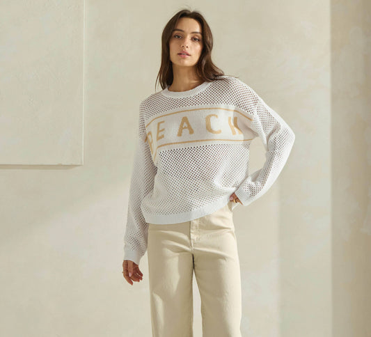 Beach Ivory/Taupe Sweater