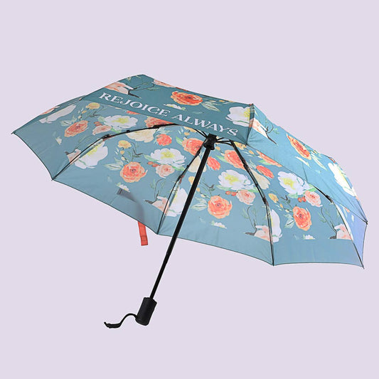 Rejoice Always Compact Umbrella -
