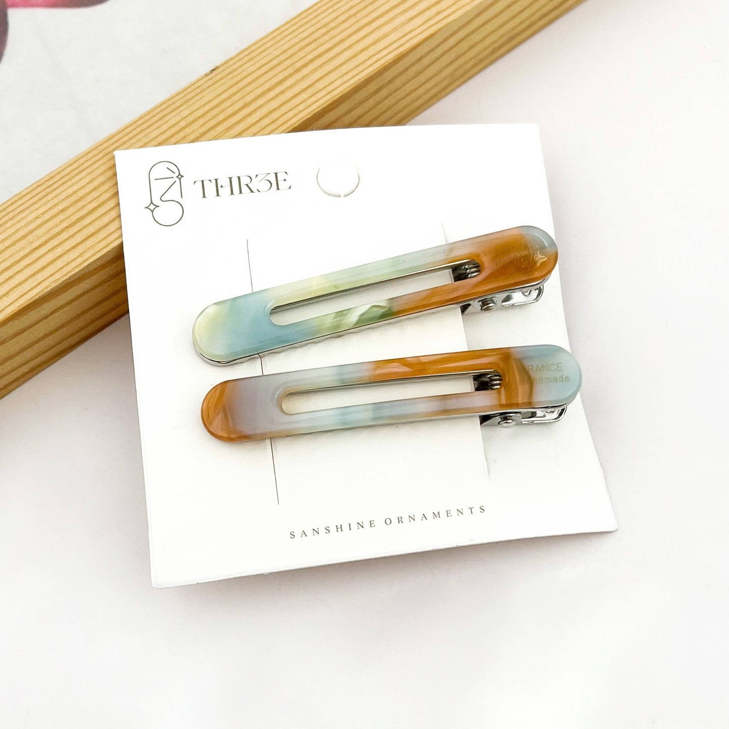 Hollow Oval Hair Clip Set