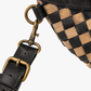 Black / Tan Basketweave Belt Bag