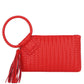 Woven Fringe Wristlet