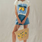 Lemon Graphic Knit Vest Citrus Top
