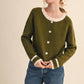 Two-Tone Sweater Cardigan