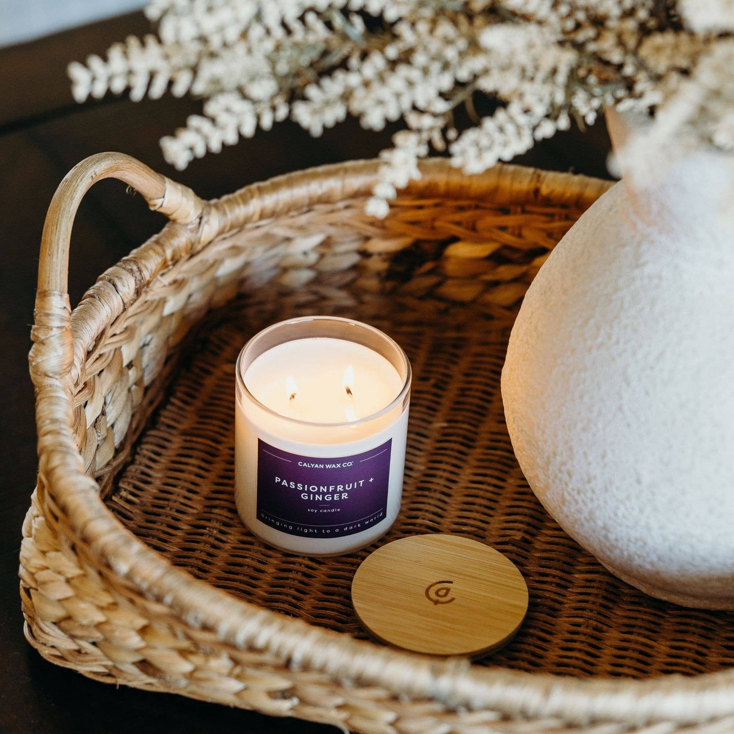 Passionfruit + Ginger Glass Tumbler Soy Candle