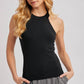 Halter Neck Knit Tank Top