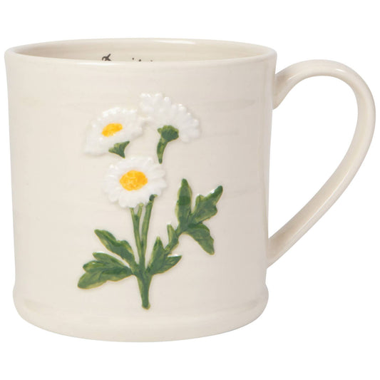 Daisy Embossed Mug (16oz)