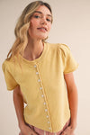 Short Sleeve Sweater Cardigan