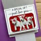 Thinking of You Waterfall Single Gift Card Holder - Yellow Cardstock