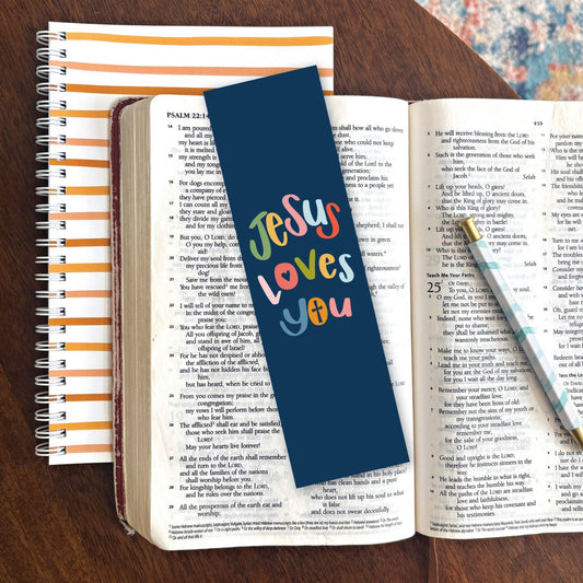 Jesus Loves You Bible Verse Bookmark