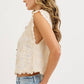 Boho Crochet Embroidery Gauze Floral Cotton Top