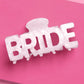 Bride Word Claw Clip