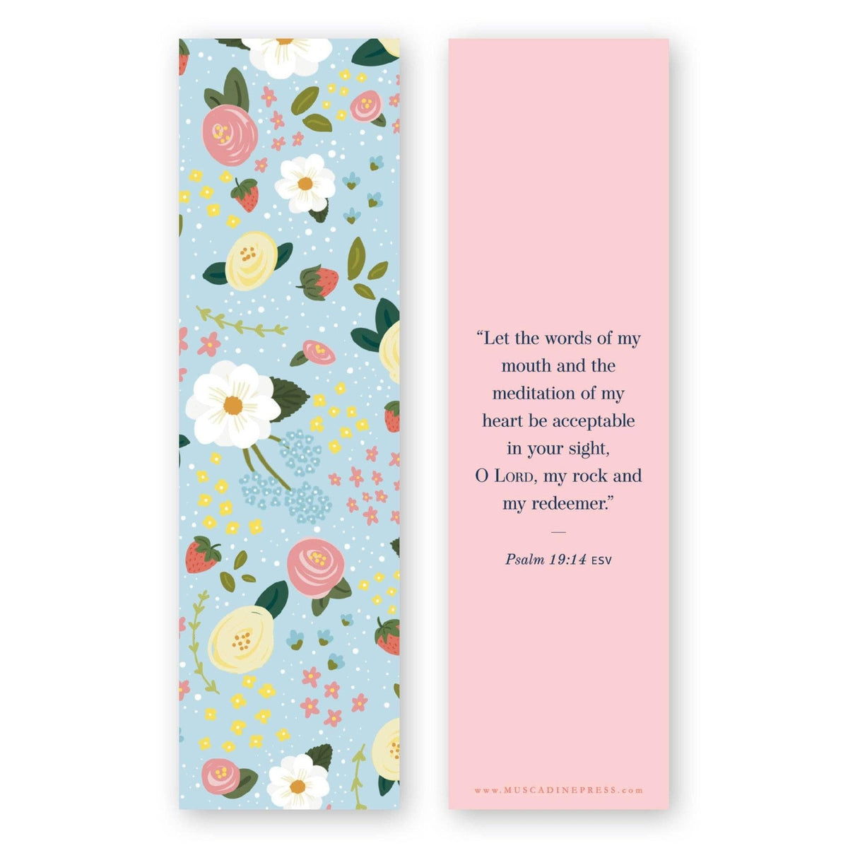 Acceptable In Your Sight Bible Verse Bookmark
