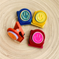 Smiley Clip Magnets Bright & Colorful (Set of 4)