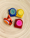 Smiley Clip Magnets Bright & Colorful (Set of 4)