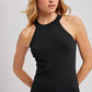 Halter Neck Knit Tank Top