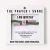I AM WORTHY Christian Cord Bracelet
