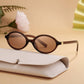 Retro Street Oval Frame Sunnies