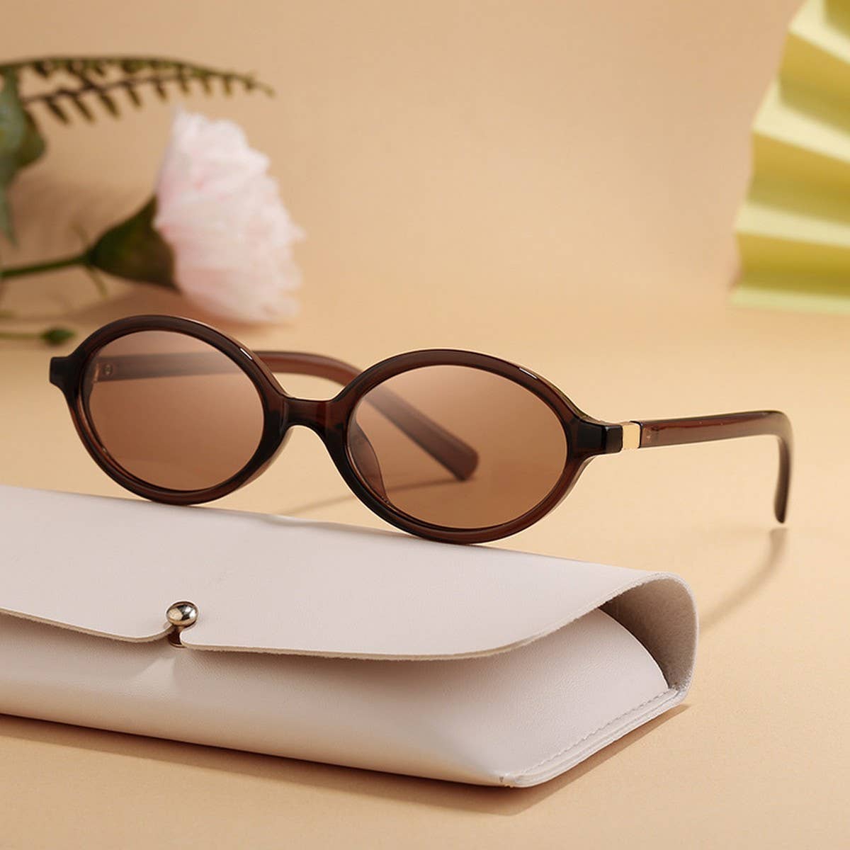 Retro Street Oval Frame Sunnies