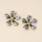 Large Sparkle & Shine Enamel Flower Earrings