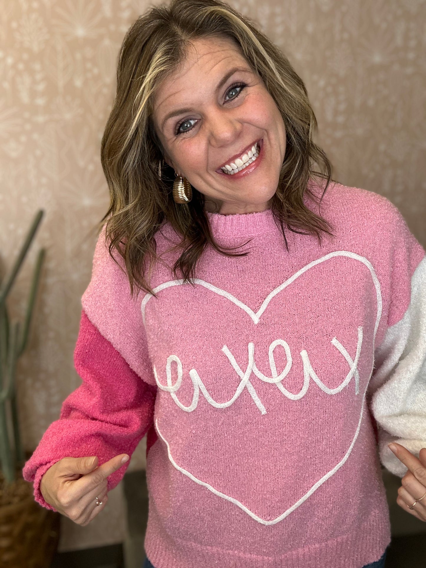 'XOXO' Loose Fit Sweater
