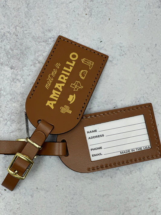 Meet Me in Amarillo Luggage Tag