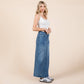 A - line Paneled Denim Long Maxi Skirt - Purpose + Passion Boutique