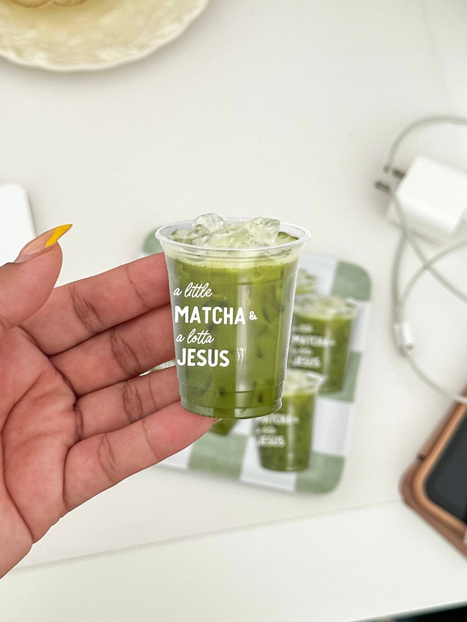 A little matcha and a lotta Jesus Sticker - Purpose + Passion Boutique