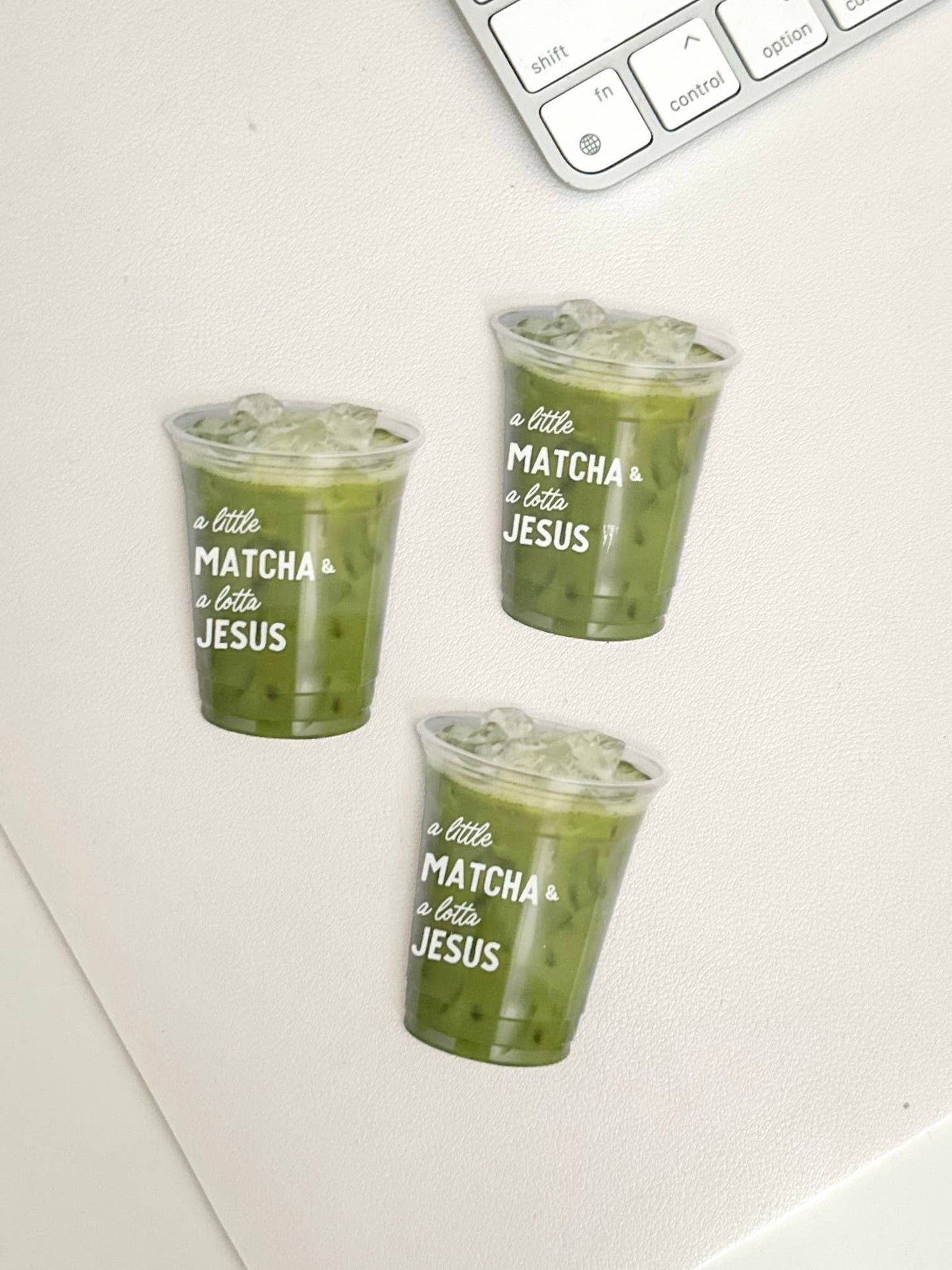 A little matcha and a lotta Jesus Sticker - Purpose + Passion Boutique
