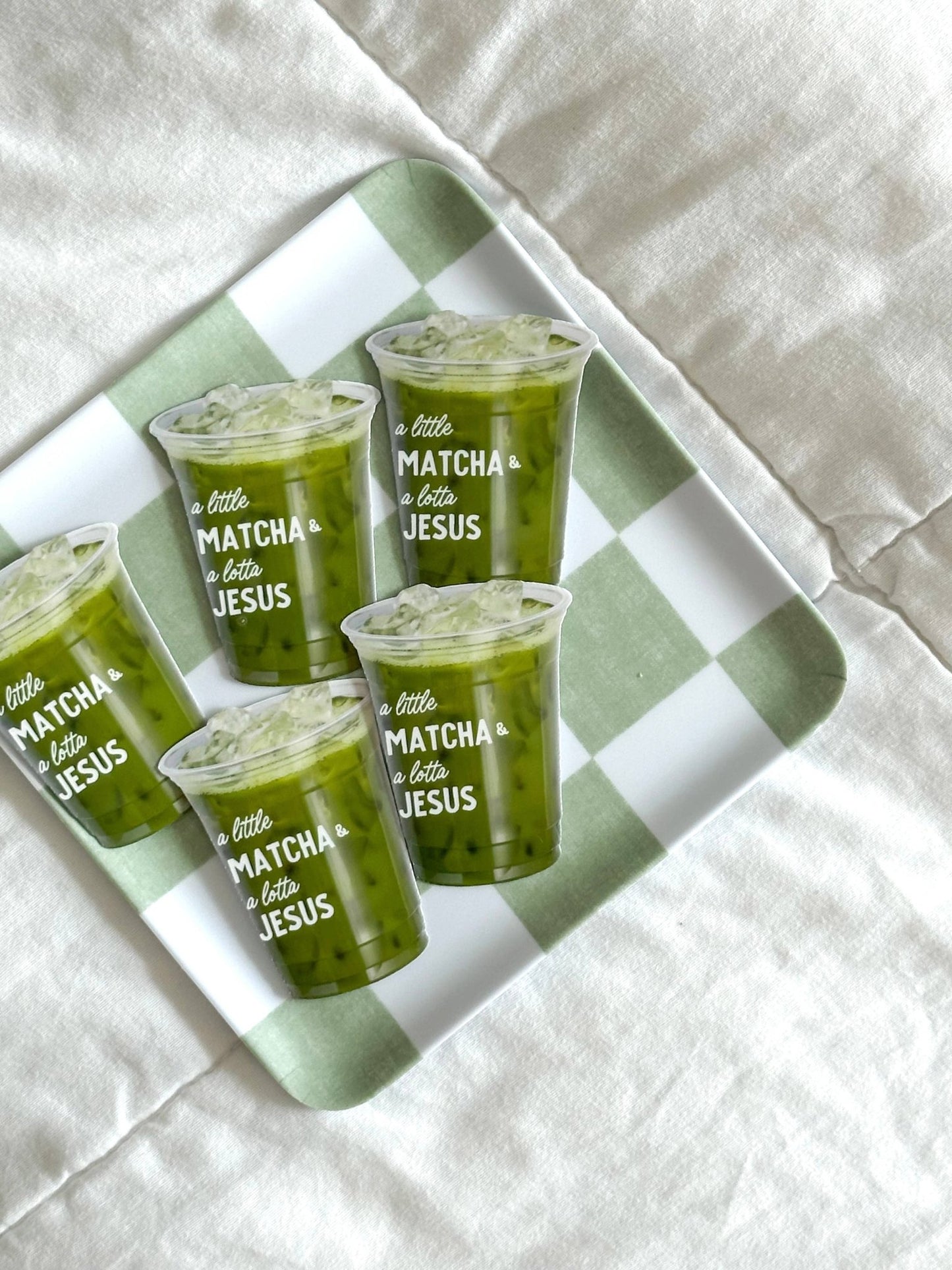 A little matcha and a lotta Jesus Sticker - Purpose + Passion Boutique