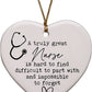 A Truly Great Nurse is Hard To Find Heart Ornament - Purpose + Passion Boutique