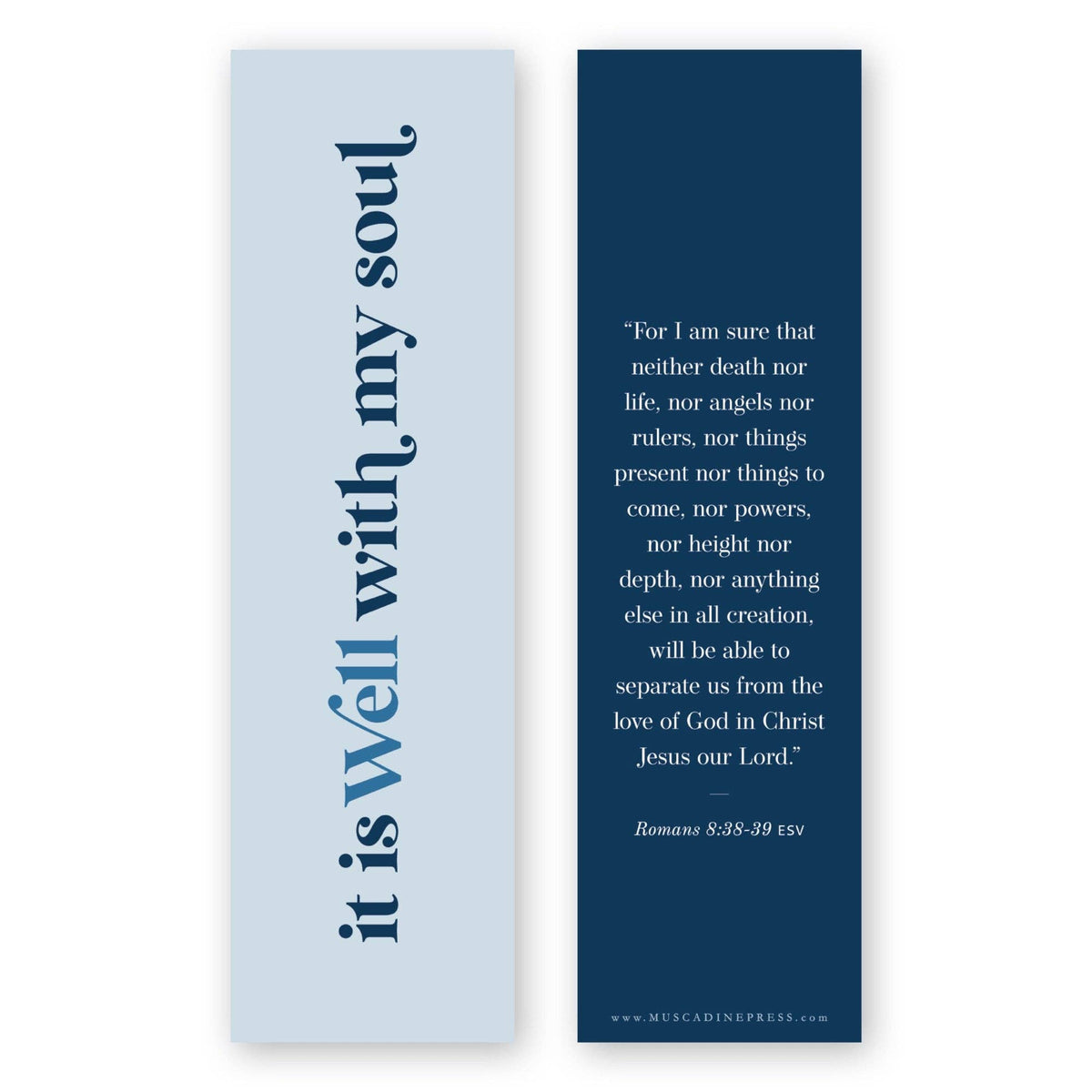 It Is Well With My Soul Bible Verse Bookmark