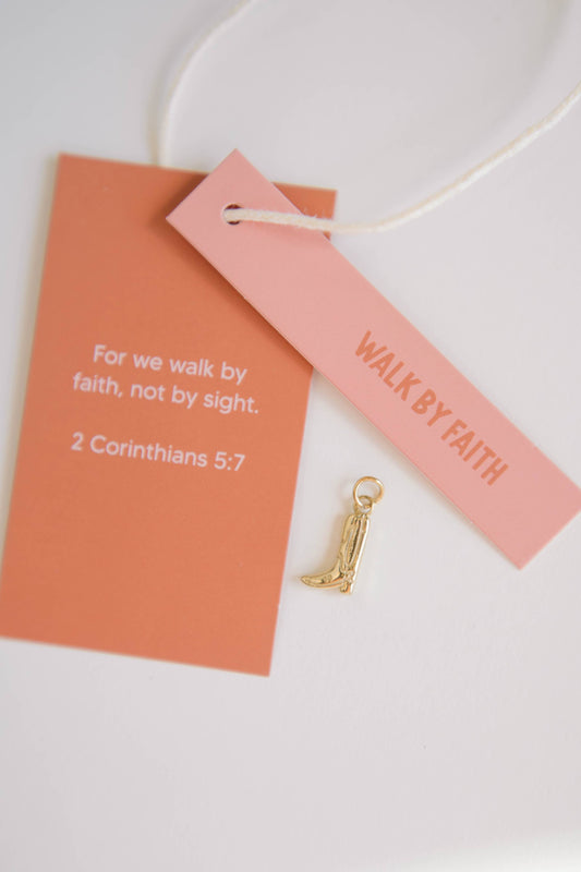 Walk By Faith Charm