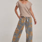 Mid Rise Denim Relaxed Floral Denim Jeans