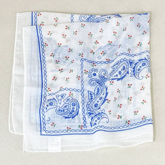 Floral Bandana Head Wrap Square Scarf