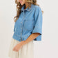 Everyday Effortless Denim Button Down Shirt