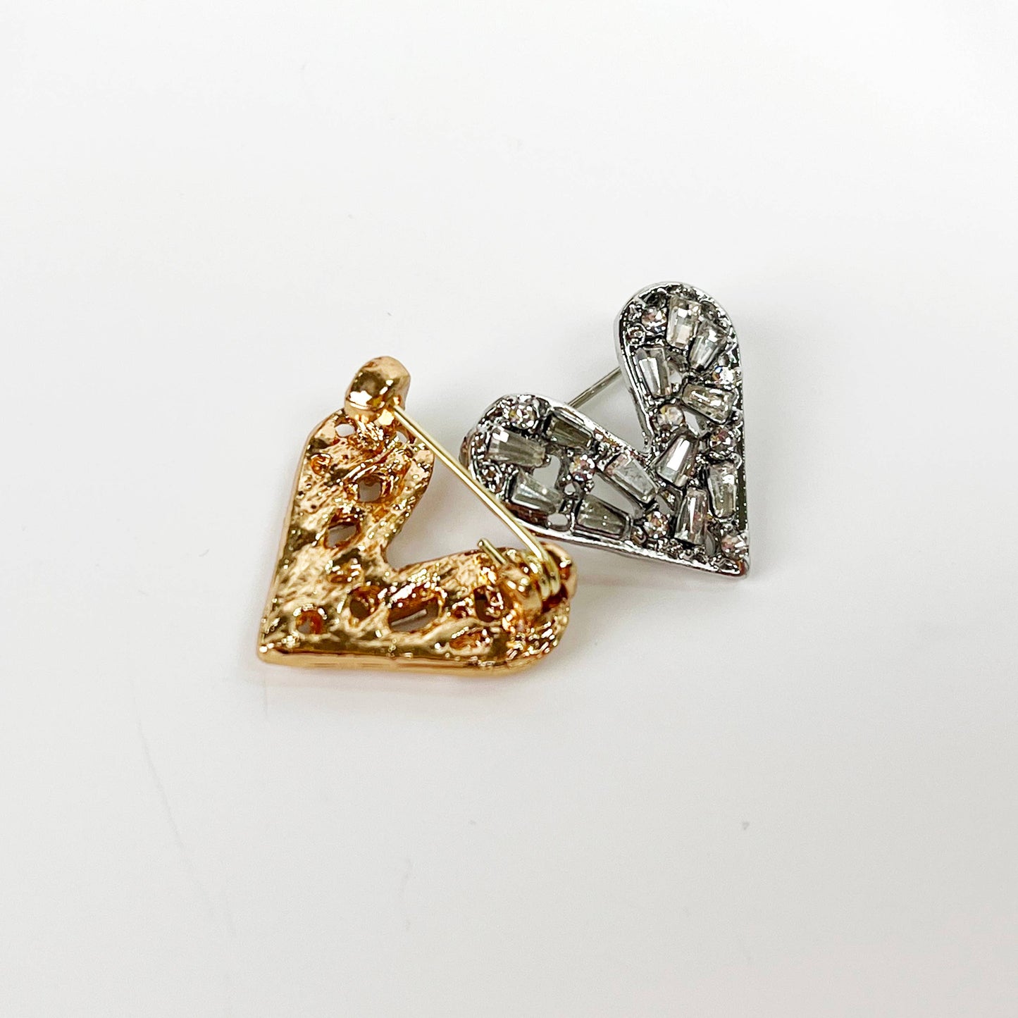Heart Diamond Brooch