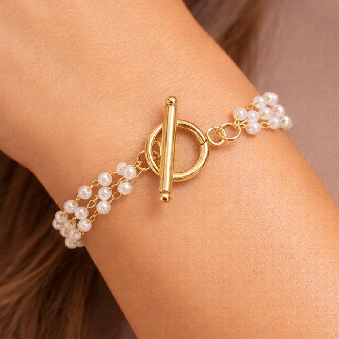 18K Gold Plated Waterproof Stainless Steel Chain Bracelet