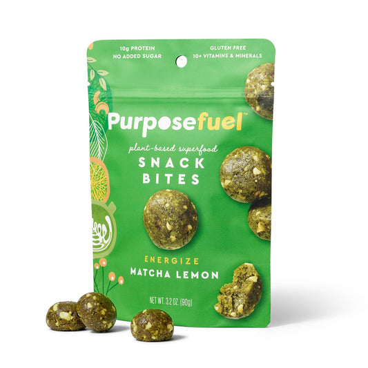 Purposefuel Matcha Lemon Snack Bites