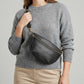 Berkeley Pebbled Black Belt Bag