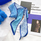 Blue Pattern Skinny Scarf