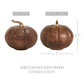 7" Chestnut Mango Wood Pumpkin