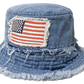 USA America Patriotic Patch Bucket Hat