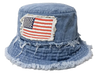 USA America Patriotic Patch Bucket Hat