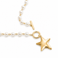Molten Star Pearl Chain Necklace